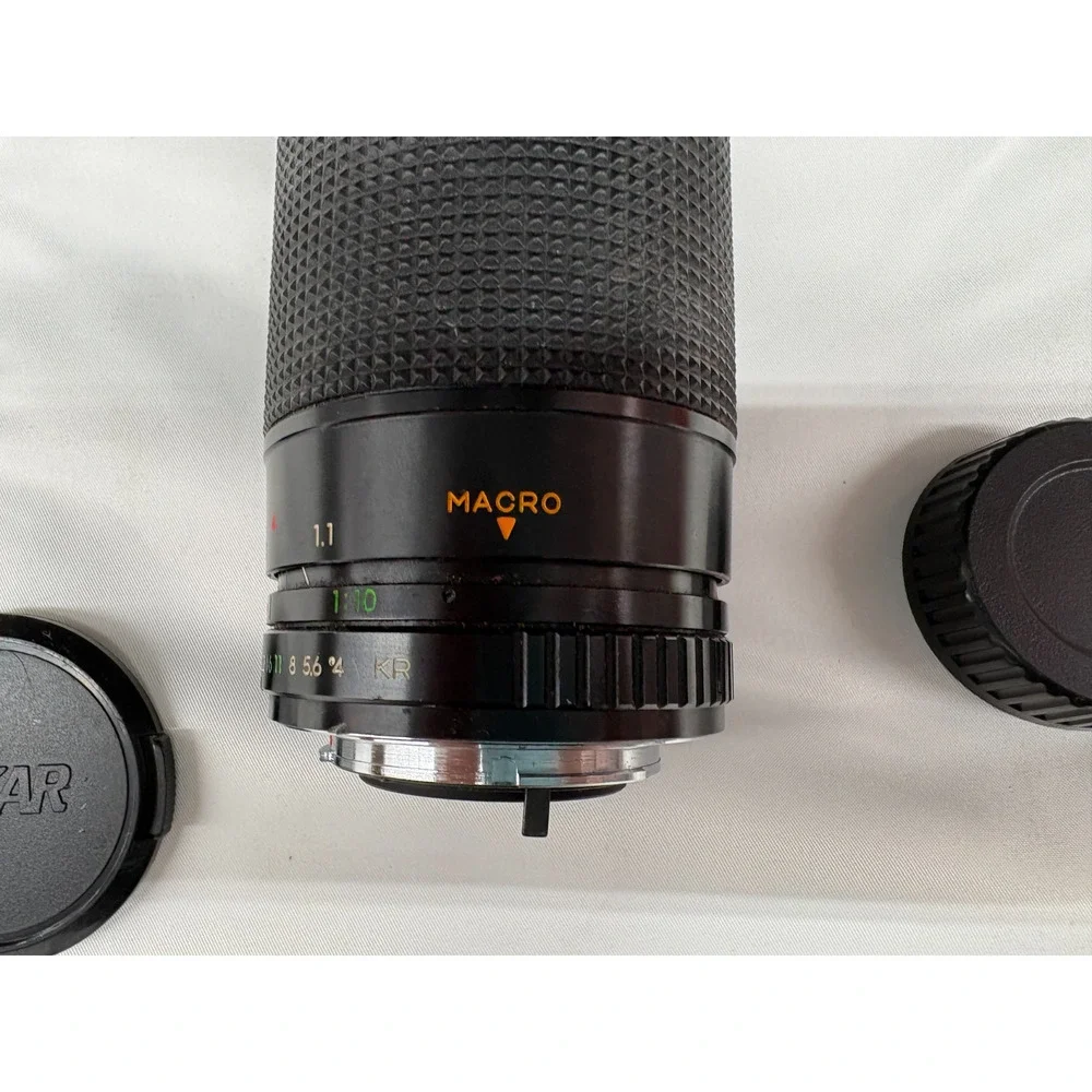 Sakar MC Auto Zoom 80–200mm F4–5.6 Telephoto Lens K Mount With Caps Untested